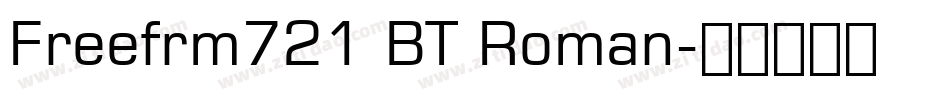 Freefrm721 BT Roman字体转换